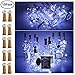 10 Pack 15 LED Wine Bottle Cork Lights, Fairy Mini String Lights Copper Wire, Battery Operated Starry Lights for DIY, Christmas, Halloween, Wedding, Party, Indoor&Outdoor (10 Pack, Cool White)