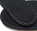 HappyStep® 2 Pairs Terry Insoles The Best Barefoot Insoles, Ideal for Walking, Jogging and Running in All Seasons, Washable and Reusable, 1-Pair Black and 1-Pair White (Women Size 8)