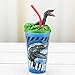 Zak Designs 15oz Jurassic World 2 Funtastic Tumbler With Straw And Unique 3D Character On Lid - Sculpted Design Stands Out, Screw-on Lid With Durable Straw Keeps Liquids In, Jurassic World 2 F