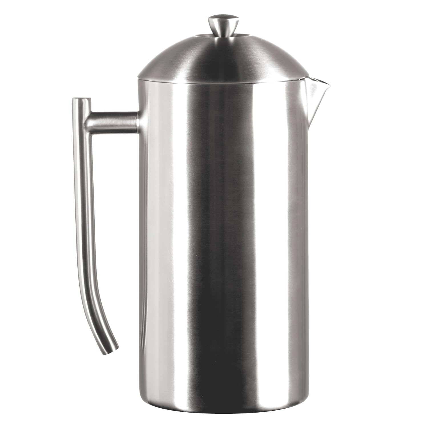 Photo 1 of Frieling Coffee Press Stainless Steel French Press Coffee Maker - 44 oz, Brushed Stainless Steel - Double-Walled Insulated Zero Sediment Filter - For Home & Camping