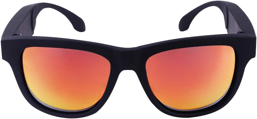 ALOVA Bone Conduction Glasses Bluetooth V5.0 Open-Ear Wireless Sports Sunglasses Waterproof IP56 Lightly Weight for Running Hiking Cycling