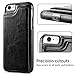Hoofur iPhone SE 2022 Case, iPhone SE 2020 Case, Slim Fit Premium Leather iPhone 7 Wallet Cases Card Slots Shockproof Folio Flip Protective Defender Shell for Apple iPhone 7/8 / SE 2022 (Black)