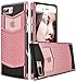 iPhone 8 Plus Case, iPhone 7 Plus Case, Ansiwee Anti-Slip Shockproof Armor iPhone 7 Plus Protective Defender Case Slim Fit Non-Slip Grip Rubber Bumper Case for iPhone 7/8 Plus 5.5 Inch (Rose Gold)
