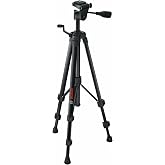 BOSCH BT150 61 in. Compact Tripod | Aluminum construction, adjustable height, secure mounting, contractors, stable mounting, surveying, construction, outdoor