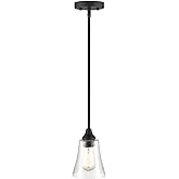 ML Lighting Caily 1-Light Pendant Light Matte Black