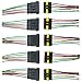 ESUPPORT 6 Pin Way Car Auto Waterproof Electrical Connector Plug Socket Kit with Wire AWG Gauge Marine Pack of 5