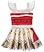 WuFun Girl's Princess Moana Costume Digital Print Ballerina Style Dress(Multicolored, 140cm/7 Years)