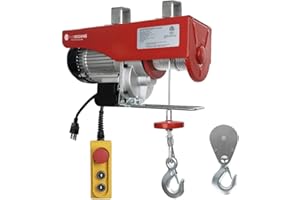 Five Oceans Electric Hoist, Hoist Pulley System, Pulley Hoist, 2200 Lb Lift Electric Winch with 20FT Remote Control 120 Volts