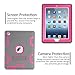 TOPSKY iPad 2 Case,iPad 3 Case,iPad 4 Case,iPad 2/3/4 Kids Proof Case,Heavy Duty Shockproof Rugged Kickstand Protective Cover Case for iPad 2nd/3rd/4th Generation Retina(A1416/A1458) Grey Pink