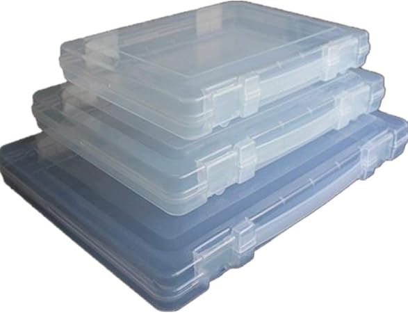Amazon Yizunnu透明 サイズ完全収納 アクティブファイルケース 書類収納 ボックス プラスチック ファイル ボックス 衝撃吸収 パッケージ36x27x4 5cm ファイル バインダー 文房具 オフィス用品