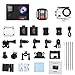 Campark Action Camera 4K WIFI Ultra HD Sports Cam Underwater Waterproof 30M 170°Wide-angle Lens with Remote Control 2 Recharge Batteries and Mounting Accessories Kit