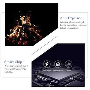 CHORTAU Dash cam auto Telecamera per Auto da 7 pollici Touchscreen Full HD 1080P, Telecamera Grandangolare Anteriore e Telecamera Posteriore impermeabile, con Sistema di Monitoraggio Inverso - immagine 6