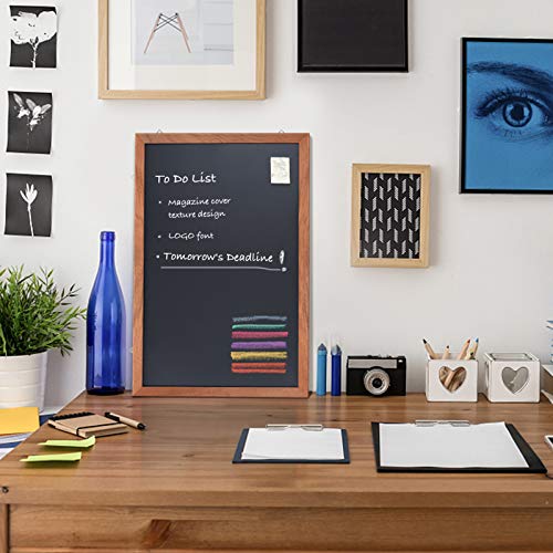 Chalkboard Wood Frame, 24 x 18 inches Wall Mounted Hanging