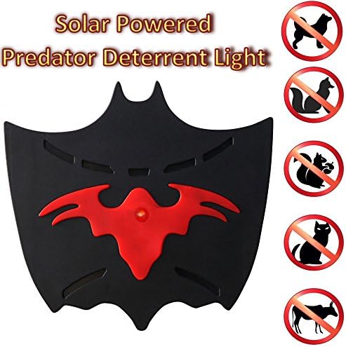 Outdoor Solar Powered Garden Light Deterrence Sensor Animal Repeller for Waterproof, Deterrent Light Nocturnal Animals