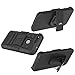 Google Pixel XL Case, LK [Heavy Duty] Black Armor Holster Defender Full Body Protective Hybrid Cases Cover with Kickstand & Belt Clip