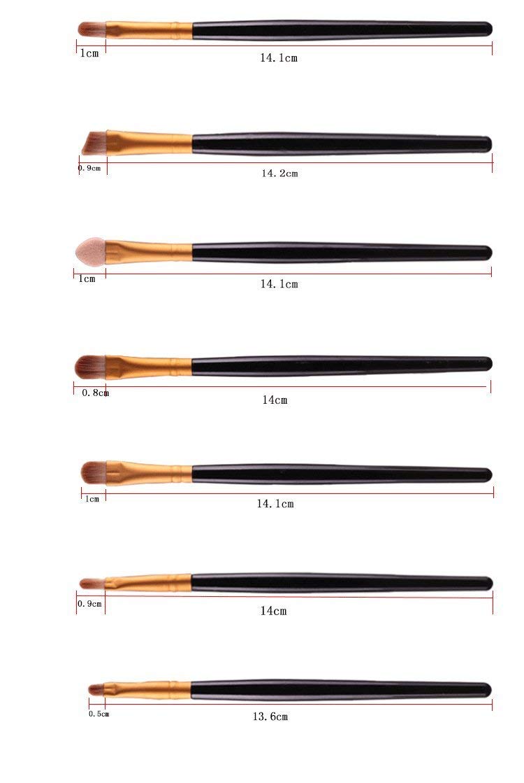 NEJLSD Eye Makeup Brushes Set 20, Eyeliner Eyeshadow Blending Brush,  Wool Make Up Brush Set ,Powder Face Foundation Eyeshadow Eyeliner Lip Cosmetic Brushes: Beauty