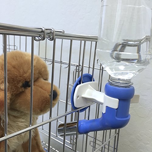 Choco Nose H570 Patented No Drip Large-Sized Dog Water Nozzle (ONLY for Dogs Over 45 lb), Enlarged Sized Leak-Proof Nozzle with 16oz Water Bottle, BPA Free, Nozzle Diameter: 22mm (Blue/White) - Thumbnail 3