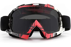 SPOSUNE Dirt Bike ATV Goggles UV400 Motorcycle Goggles for Men Women Youth Motocross Riding Goggles Windproof Dustproof