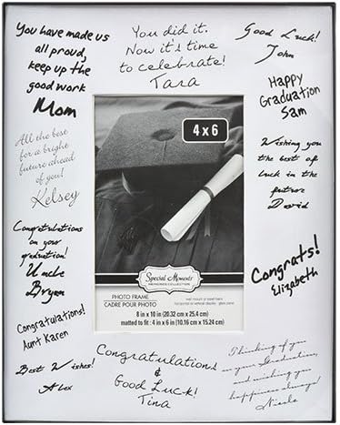 Special Moments Graduation Autograph Picture Frames, 4" x 6"