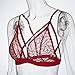 FAPIZI ♥ Lingerie ♥ Women Lingerie Floral Sheer Lace Bra Top Seamless Bralette Cup Wireless Bra (M, Red)