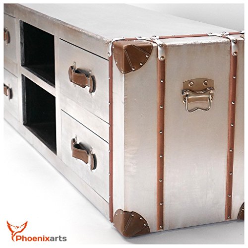 Phoenixarts-Industrie-Design-Vintage-TV-Sideboard-Schrank-Aluminium-Truhe-Lowboard-Loft-Mbel-501