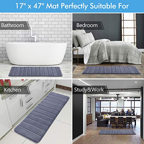 KMAT Bathroom Rugs Bath Mats for Bathroom Luxury Soft AntiSlip Memory