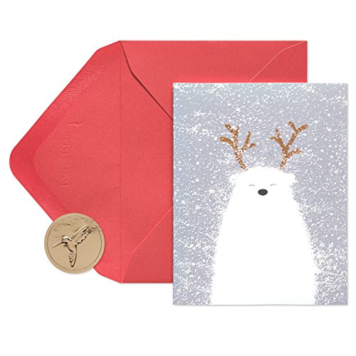 Papyrus Christmas Cards Boxed, Holiday Polar Bear (20-Count)