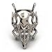 EVBEA Crow Skull Ring Gothic Cool Statement Steampunk Monster Rings for Women