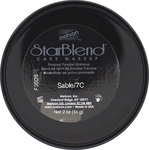 Mehron Makeup StarBlend Cake Makeup SABLE - 2oz