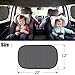 Fullive Car Window Shade - Cling Sunshade for Car Windows - (4 Pack) Side Window Sunshades Blocks Glare and UV Rays 20
