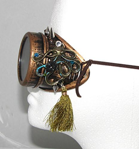Octopus Monocle Steampunk Eyepatch Tassles Burning Man