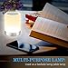 Bedside Lamp, ALECTIDE Table Lamp Touch Sensor for Bedroom, Warm Night Light and Dimmable RGB Color Changing with Blue (old)