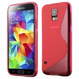 Galaxy S5 Case, Cruzerlite S-Line TPU Case Compatible for Samsung Galaxy S5 - Pink