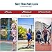 Goplus Portable Badminton Net, 2.5' to 5' Height Adjustable Kids Velleyball Tennis Pickleball Competition Training Net with Stand and Carrying Bag for Outdoor Backyard Indoor (13.8Ft)