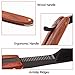 Straight Razor Kit AKUNSZ Black Cutthroat Razor with Leather Strop - Black Matte Blade & Rosewood Handle