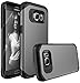E LV Case for Galaxy S7 Edge Case (Shock Proof Defender) Slim Case Cover - Impact Resistant Armor Hybrid Protection for Samsung Galaxy S7 Edge - [Gunmetal/Black]