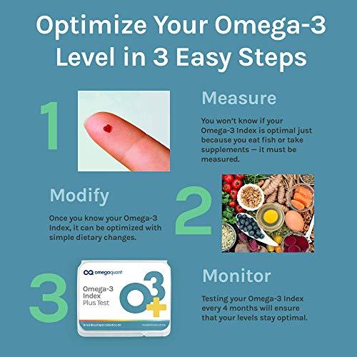 Omega Quant Omega3 Index Plus Test Kit Measures Blood Levels of