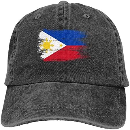 Men Or Women Adjustable Cotton Denim Baseball Cap Philippines Flag Hiphop Cap