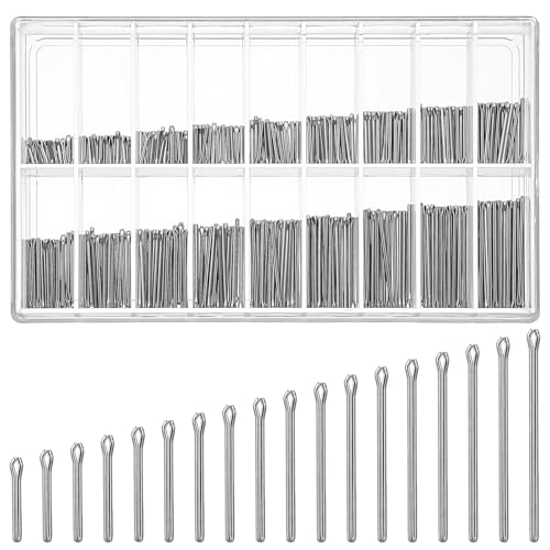 360 Pcs Watch Band Pins 6-23mm Watch Link Cotter Pin Assortment Stainless Steel Watch Bracelet Pin for Watchband Repair