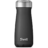S'well Stainless Steel Traveler, 16oz, Onyx, Triple Layered Vacuum Insulated Containers Keeps Drinks Cold for 24 Hours and Hot for 12, BPA Free, Easy Carrying On the Go