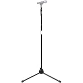 Shure by Gator Deluxe Tripod Mic Stand with Pistol Grip One-Handed Clutch; (SH-TRIPODSTANDDX)
