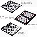iBaseToy Magnetic Travel Chess Set 3 in 1 Chess Checkers Backgammon Set for Adults Kids Folding Portable Chess Set Traditional Chess Game 9.8