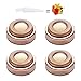 Replacement Heads for Facial Hair Remover, 18K Rose Gold Hair Remover Replacement Heads fit Electric Facial Hair Remover for Face, Leg, Armpit, Back, etc, 4 count & 1 cleaning brush