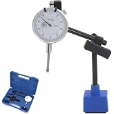 iGaging 34-101 Long Range Dial Indicator, Magnetic Mag Base with Case, 1"/0.001"