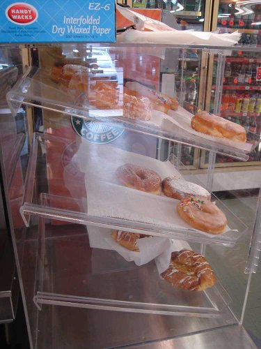 Self Serve Pastry or donut display case 3 trays for deli bakery convenience stores Display it and keeps fresh