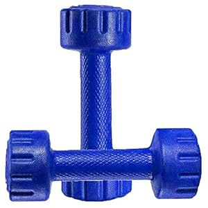 Aurion M1 PVC Dumbell 1 KG x 2 (Blue)