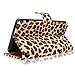 Galaxy S6 Active Case - Cellularvilla Pu Leather Wallet Flip Open Pocket ID Card Holder Slots Case Pouch Cover Fold Stand with Wrist Strap for Samsung Galaxy S6 Active SM-G890 (Brown_Leopard)