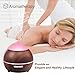 Essential Oil Diffuser XFelectronics 250ml Aromatherapy Oil Diffuser Wood Grain Ultrasonic Diffuser Cool Mist Humidifier with 7 Color Light, Auto-Off Safety, Aroma Diffuser For Home Baby Office Yoga
