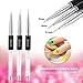 Nail Art Brush Set Acrylic UV Gel Painting Brush Nail Art Liner Brushes Crystal Handle Manicure Salon Tools (3Pcs)