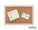 MONOINSIDE Small Wood Framed Cork Bulletin Board, Wall Mountable Push Pin Notice Board for Offices, Schools and Classrooms, 12” x 8” Inches